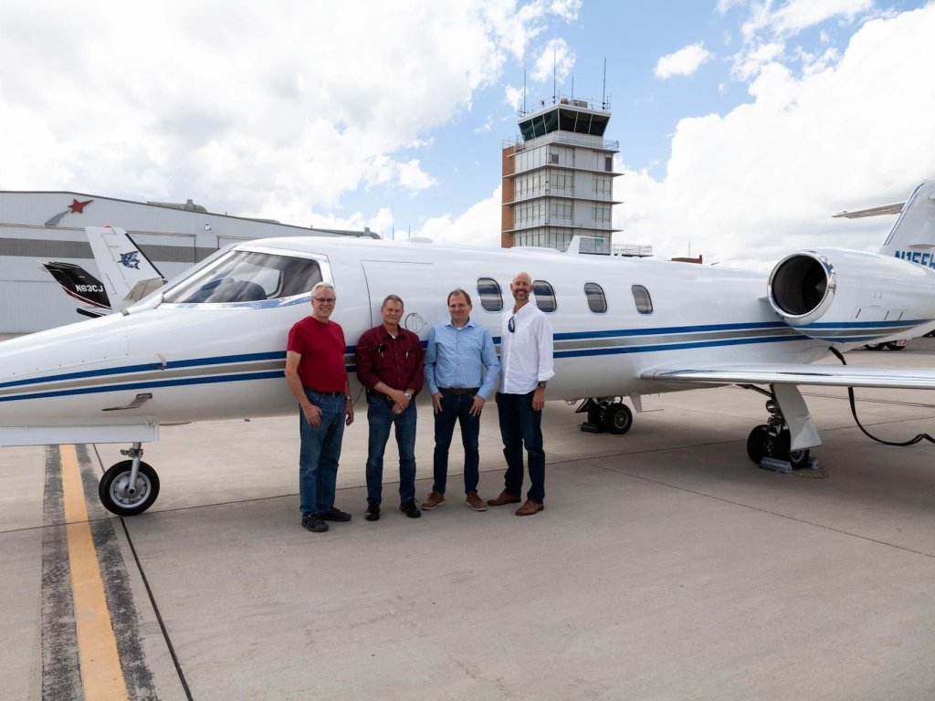 Celebrating One Year with our Learjet