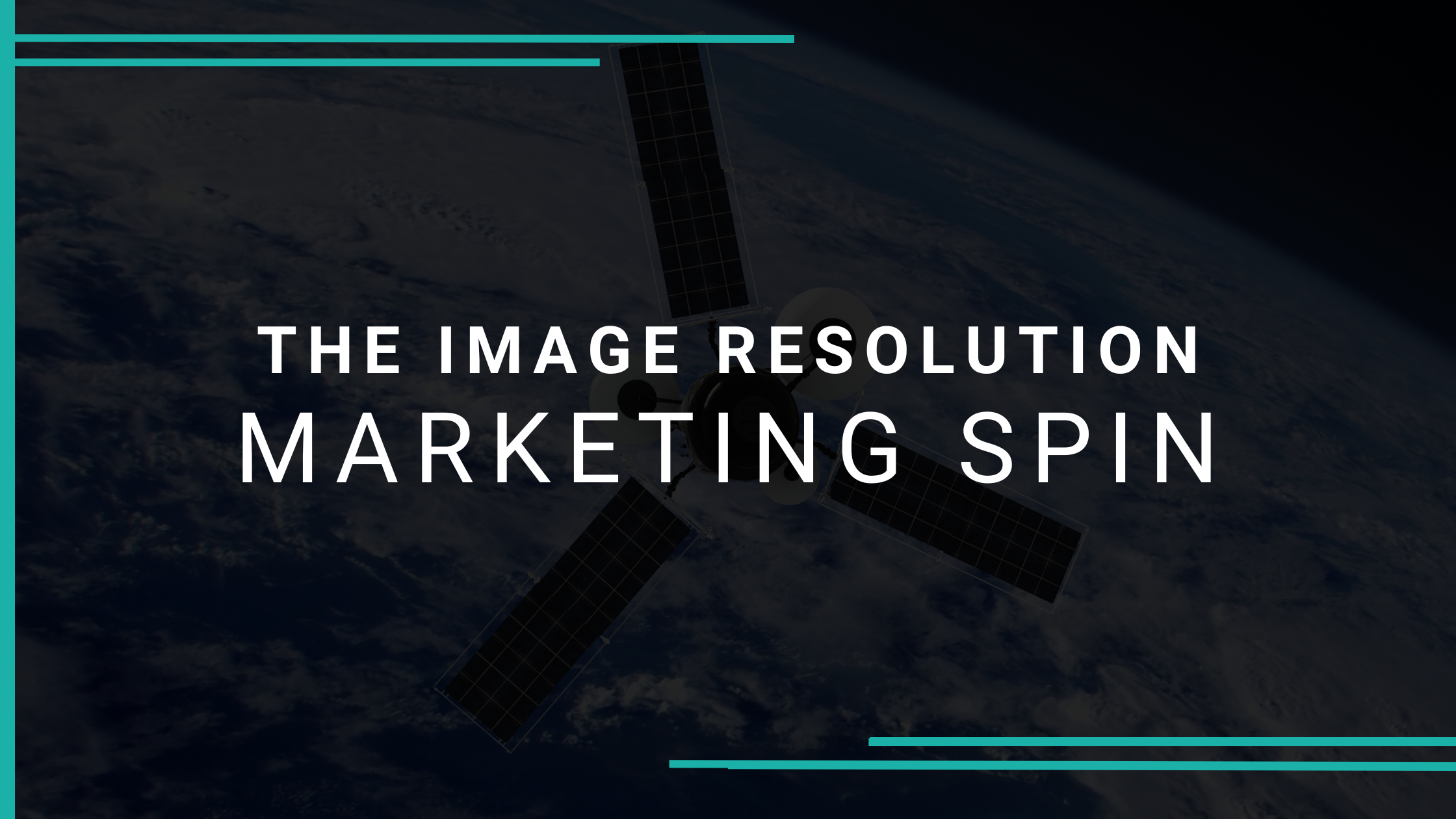 imager resolution for optical imagery in satellites versus aircraft